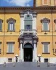 View of the main portal, designed by Carlo Maderno (1556-1629) with statues of St. Peter by Stefano 1900