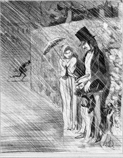 Wasserspiele in Versailles / H.Daumier von 