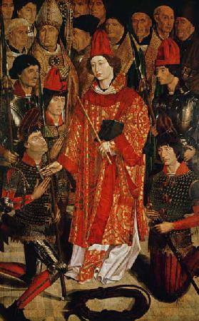 St. Vincent of Saragossa (d.304), Protector of Lisbon, from the Altarpiece of St. Vincent c.1495