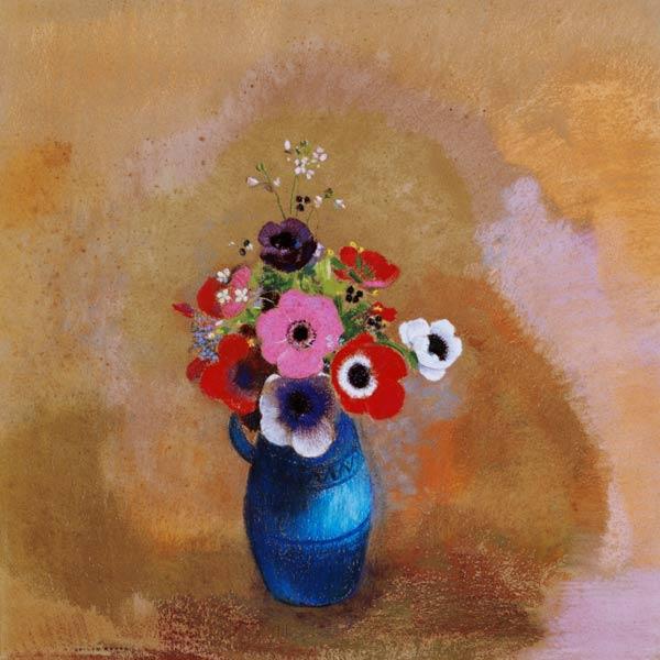 Bouquet of anemones (pastel)