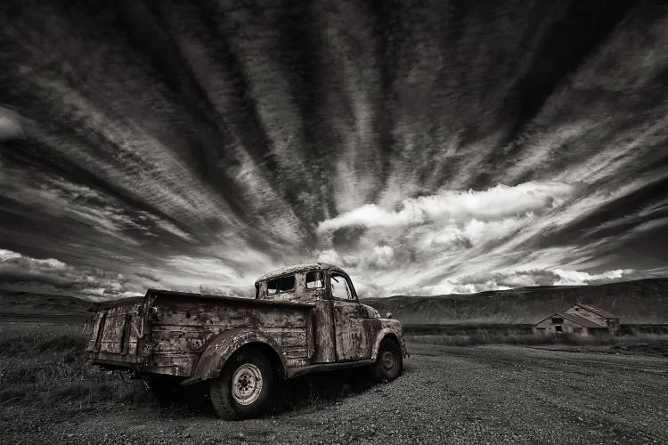 Old Truck (mono) von Orsteinn H.  Ingibergsson