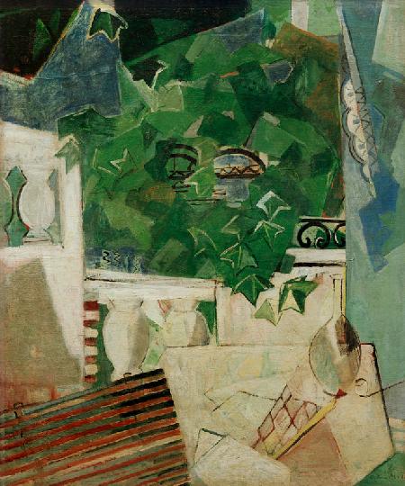 Landschaft mit weißer Terrasse 1936