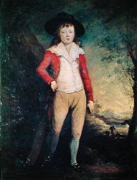 Portrait of Bridger Seward with a Cricket Bat c.1788-91