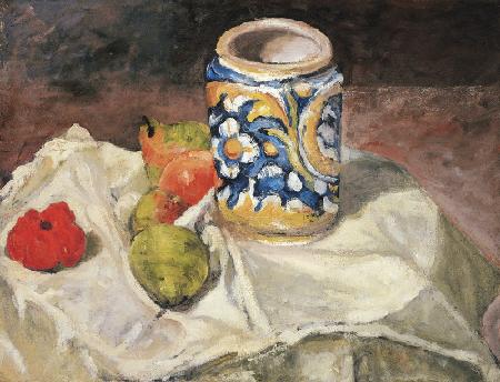 Still life with Italian earthenware jar