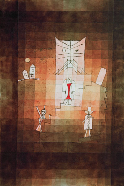 Der Berg der heiligen Katze, von Paul Klee