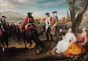 Review of the Black Musketeers on the Plaine des Sablons 1729