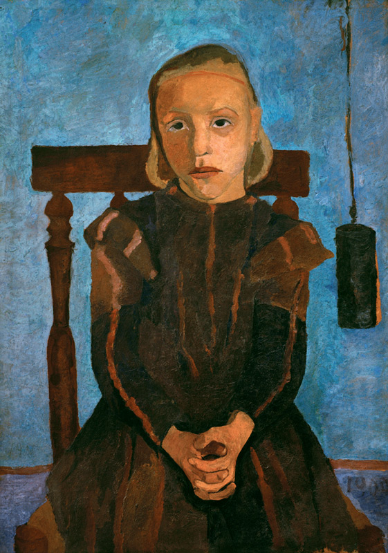 Kind mit Uhrgewicht von Paula Modersohn-Becker