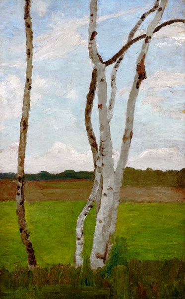 Birkenstämme von Paula Modersohn-Becker