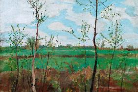 P.Modersohn-Becker,  Frühlingslandschaft