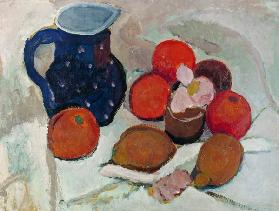 Stillleben mit blauem, weißgetüpfeltem Krug (II) 1906