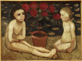 P.Modersohn-Becker, 2 sitzende Kinderakte