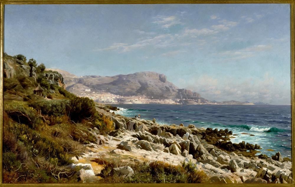 Küste bei Monte Carlo von Peder Mørk Mønsted