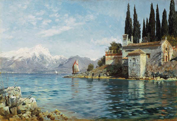 St. Vigilio am Gardasee von Peder Mørk Mønsted