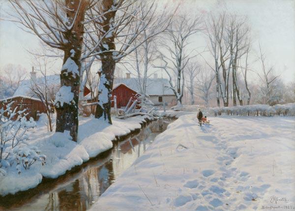 Winterlandschaft bei Broendbyvester 1927