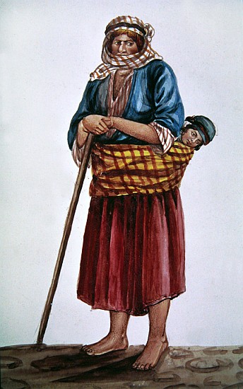 A peasant mother von Persian School