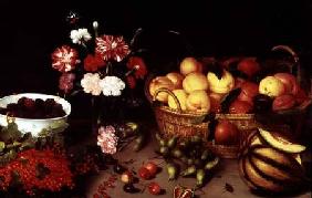 Still Life of Flowers and Fruit