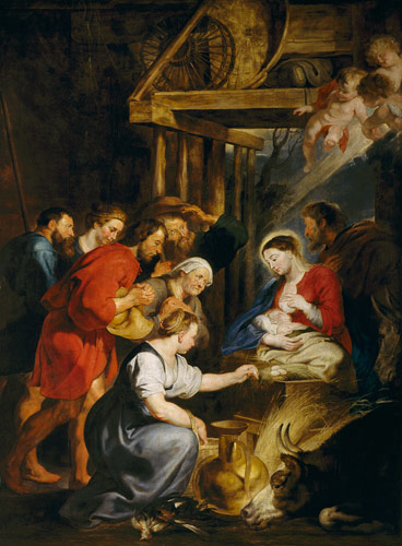 Adoration of the Shepherds - Peter Paul Rubens als Kunstdruck oder Gemälde.