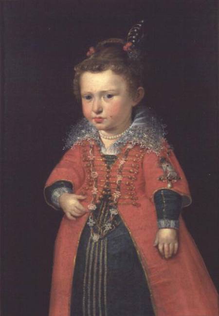 Eleanor Gonzaga (1598-1655) aged two years old, daughter of Vicenzo I of Mantua and Eleanor de Medic von Peter Paul Rubens