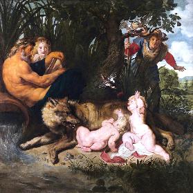 Die Auffindung von Romulus und Remus 1612