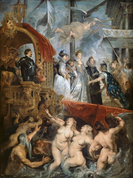 The Arrival of Marie de Medici (1573-1642) in Marseilles, 3rd November 1600 1621-25