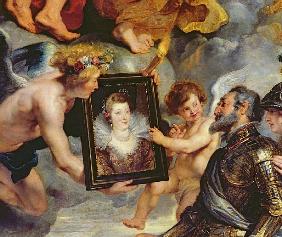 The Medici Cycle: Henri IV (1553-1610) Receiving the Portrait of Marie de Medici (1573-1642) 1621-25