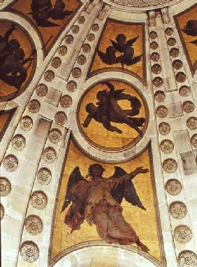 Detail of angels from the dome built 1635