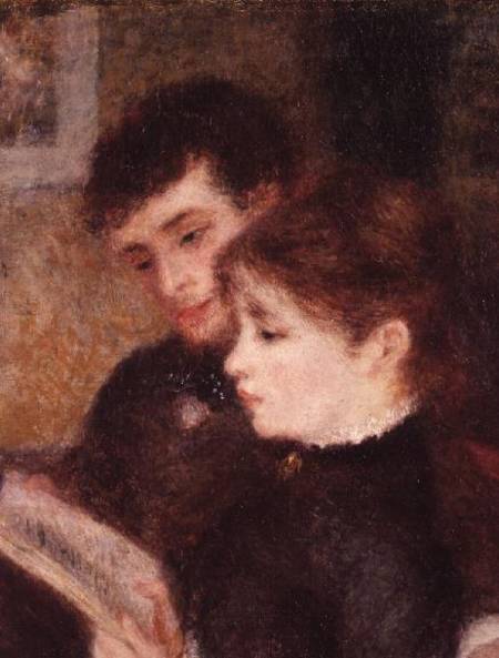 Couple Reading (Edmond Renoir and Marguerite Legrand) von Pierre-Auguste Renoir