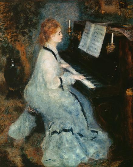 Frau am Klavier 1875