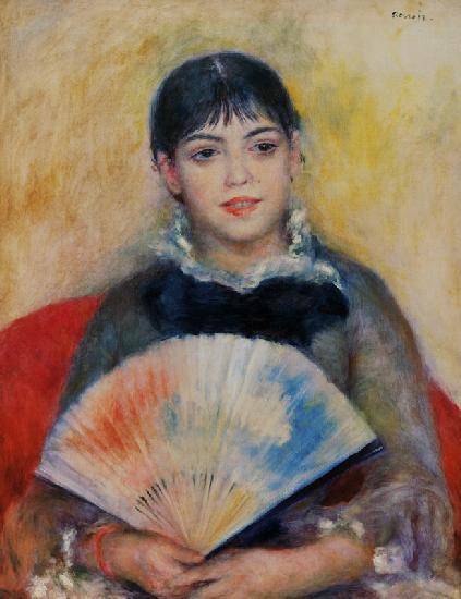 Woman with fan 1880