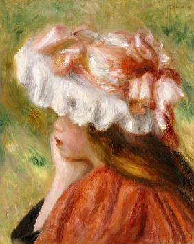 Head Of A Young Girl In A Red Hat