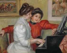 Yvonne and Christine Lerolle at the piano 1897