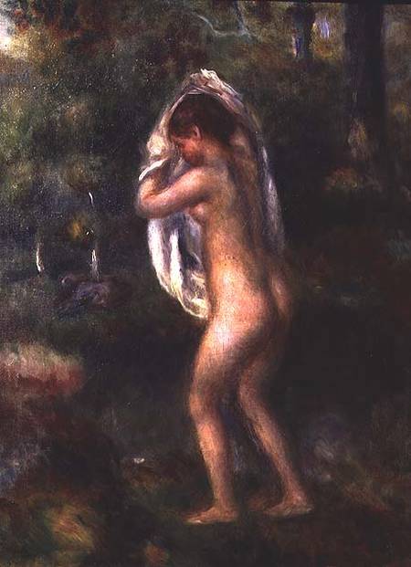 Young Girl Undressing von Pierre-Auguste Renoir
