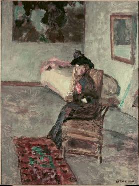 La femme à la rose ou Femme dans un intérieur 1909