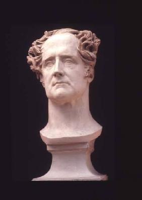 Portrait bust of Francois Rene, Viscomte de Chateaubriand (1768-1848) 1830