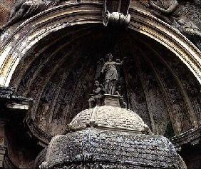 The 'Fontana dell'Organo' (Fountain of the Organ) detail of the figure of Victory, designed