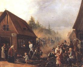 Szene aus dem russisch-französischen Krieg 1812