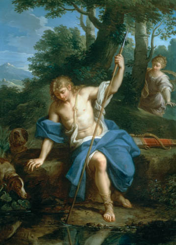 Narcissus and Echo - Placido Costanzi als Kunstdruck oder Gemälde.