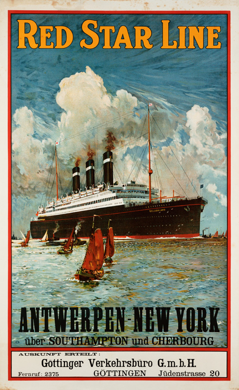 Red Star Line, Antwerpen-New York von Plakatkunst