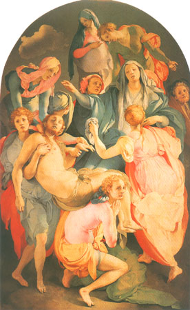 Grabtragung von Jacopo Pontormo, Carucci da