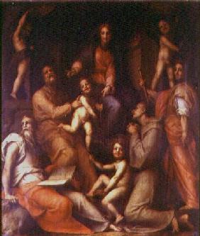 The Holy Family with Saints