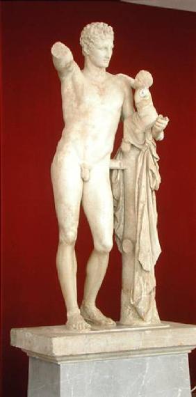 Statue of Hermes and the Infant Dionysus c.330