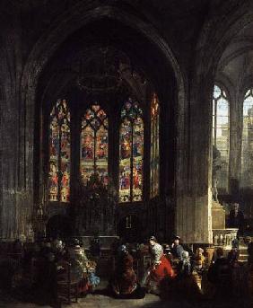 The Chapel of the Virgin at the Eglise Saint Gervais, Paris c.1856