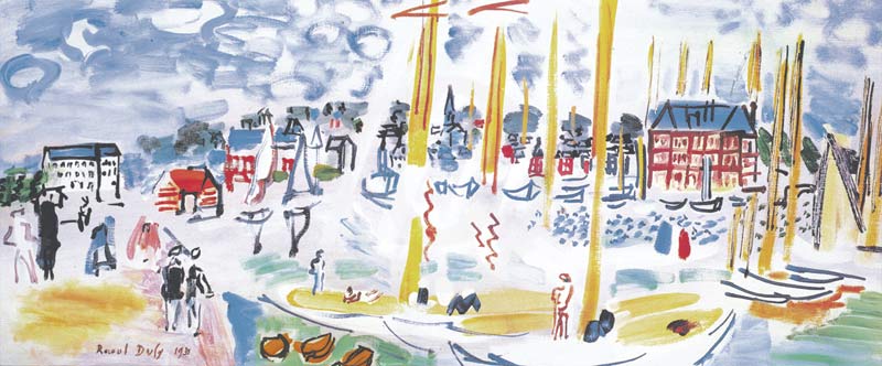 Dimanche a Deauville - (RDU-730) von Raoul Dufy