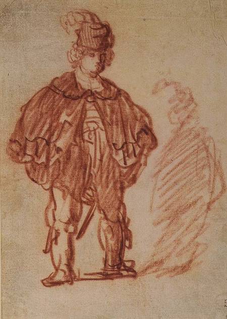 An Actor Standing von Rembrandt van Rijn