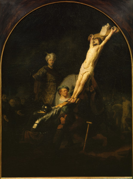 Rembrandt / Erection of the Cross. von Rembrandt van Rijn