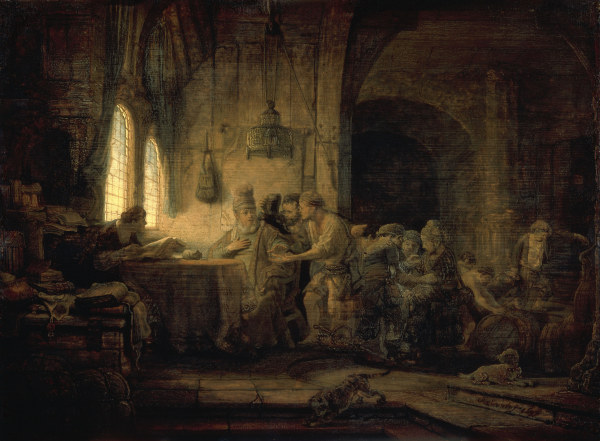 Rembrandt / Workers in the Yineyard von Rembrandt van Rijn