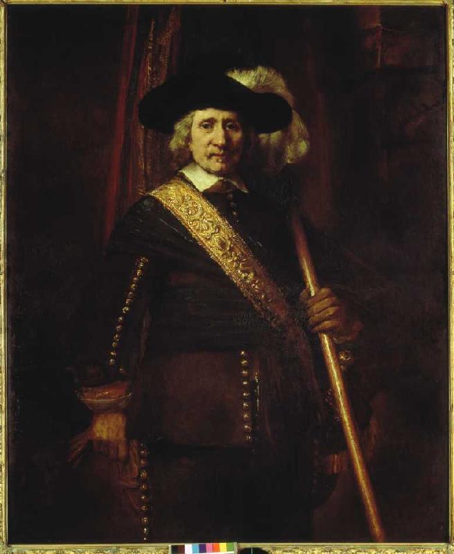 Der Standartenträger Floris Soop. von Rembrandt van Rijn