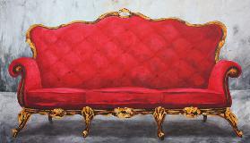 Rotes Sofa