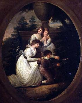 Family Group in a Garden c.1790