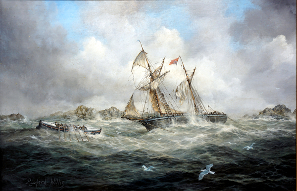 A Storm at Sea von Richard  Willis
